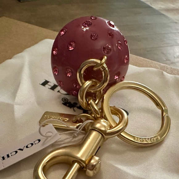 Coach X Observed By Us Crystal Mushroom Keychain Fob Bag Charm - Picture 6 of 12